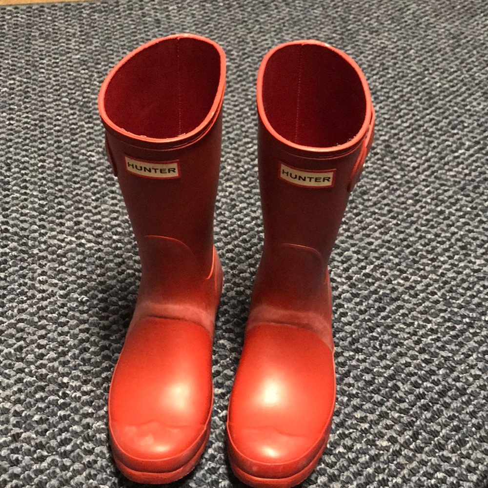 Red Short Hunter Boots
